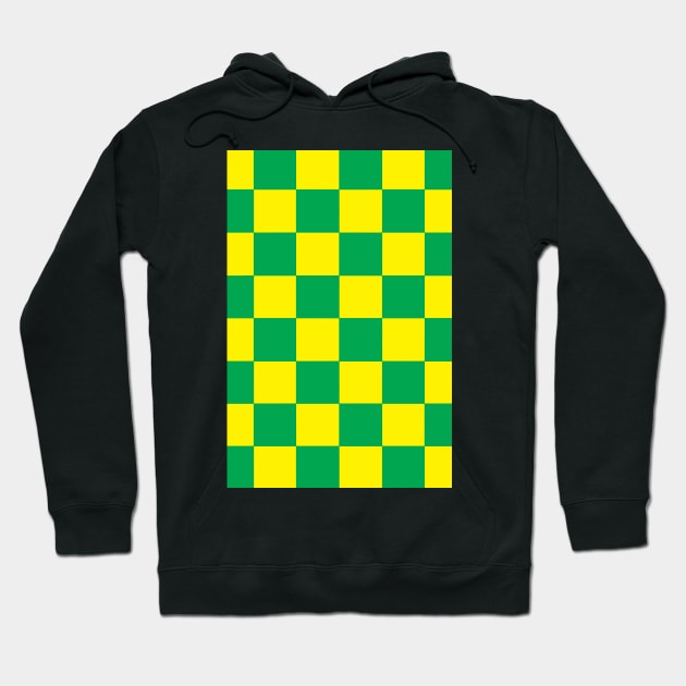 Norwich Checkered Flag Hoodie by Confusion101